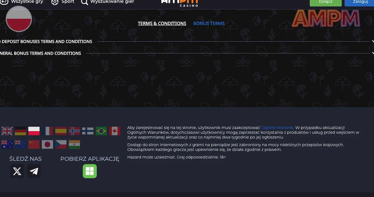 gry i automaty – AMPM Casino: AMPM Casino aplikacja mobilna