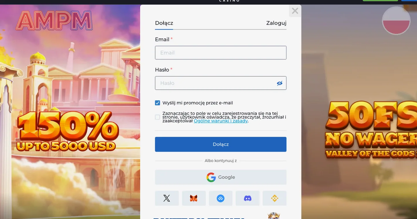 rejestracja – AMPM Casino: wymagania do AMPM Casino rejestracja: wi